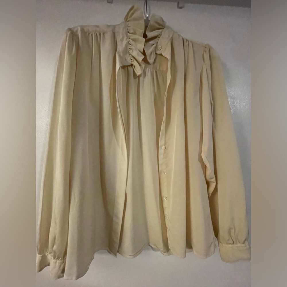 CYMBAL MISSES VINTAGE BLOUSE SIZE 12